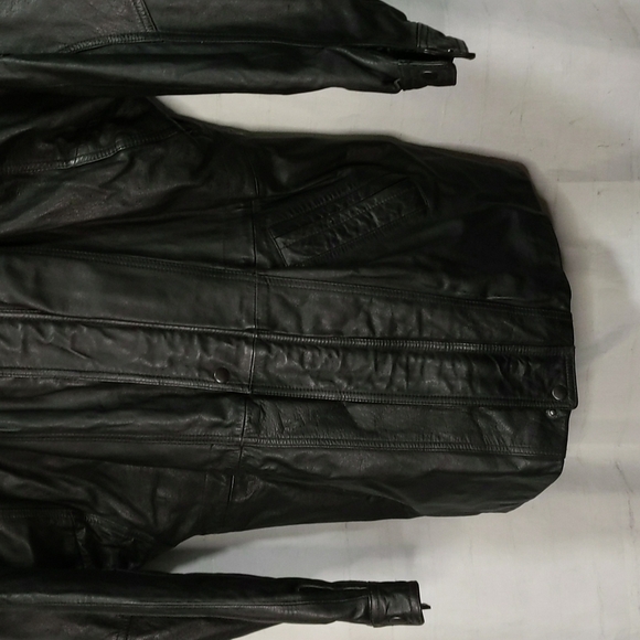 Vintage 80s Europe Craft Leather Jacket – Genuine Leather, Classic Cut, Size LG - Picture 3 of 12